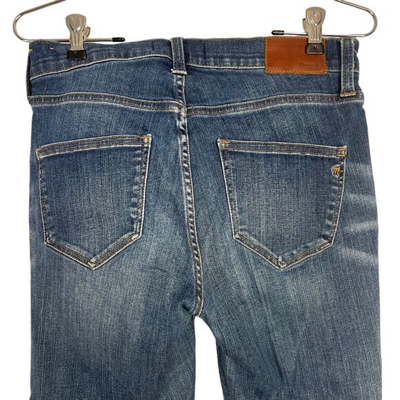 Madewell Skinny Skinny High Riser Denim Jeans Medium Wash Blue Women’s Size 27 - Picture 5 of 9